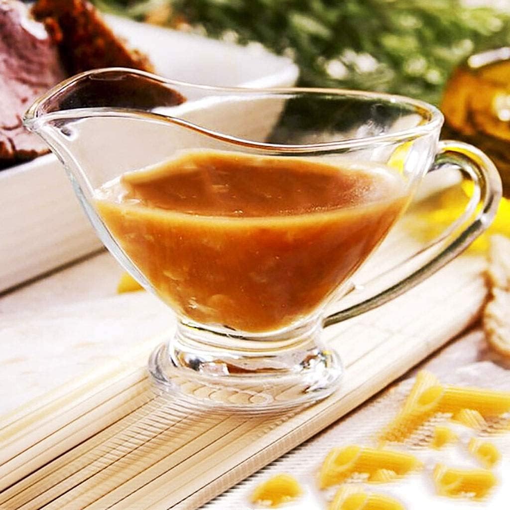 Milk Frother Cup Milk jug decor Transparent Gravy Boats Glass Gravy Boats with Handle mini Milk jug (Size : 200ml)