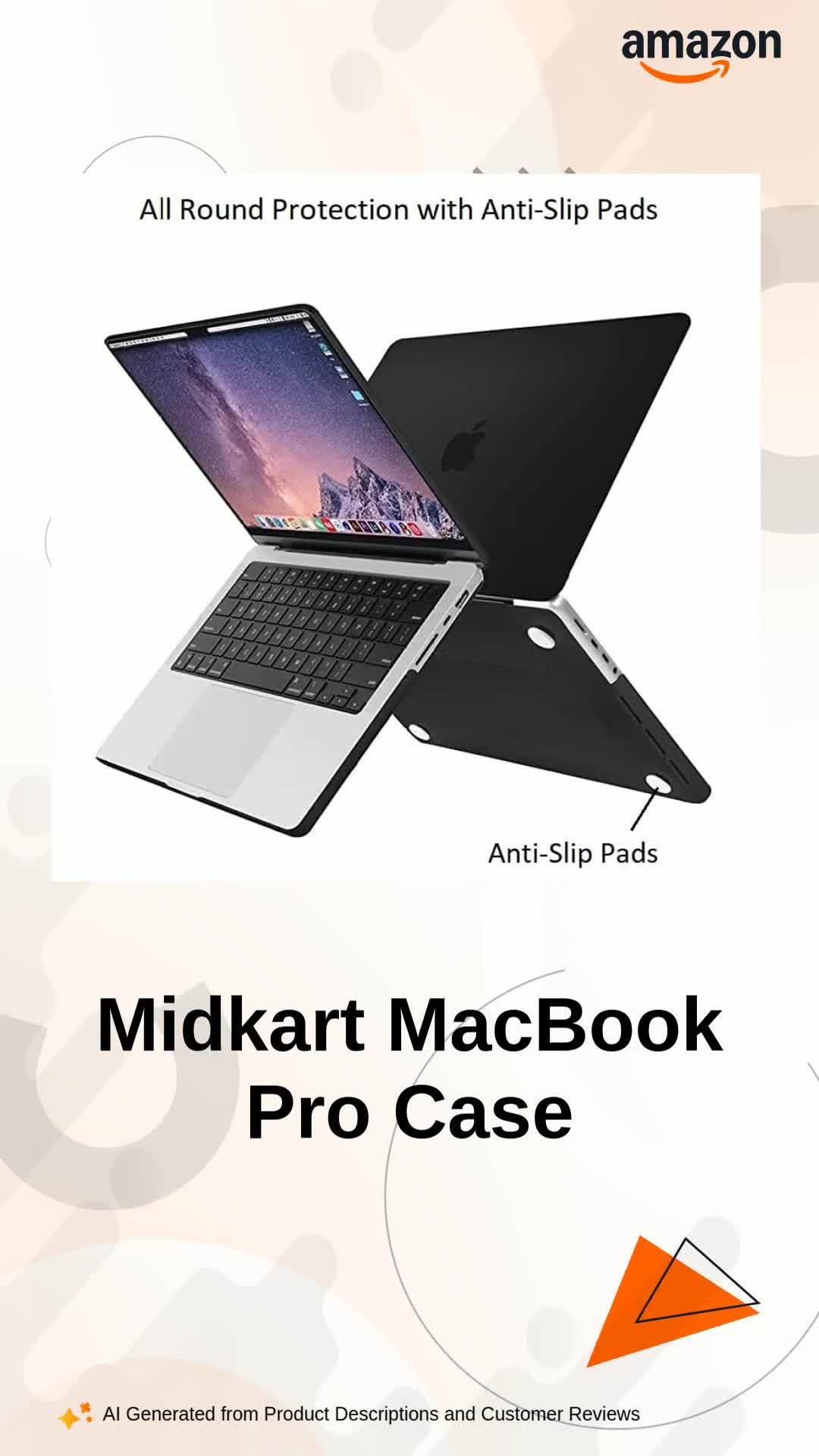 Midkart Case Compatible with MacBook Pro 14 Inch M5 M4 M3 M2 M1