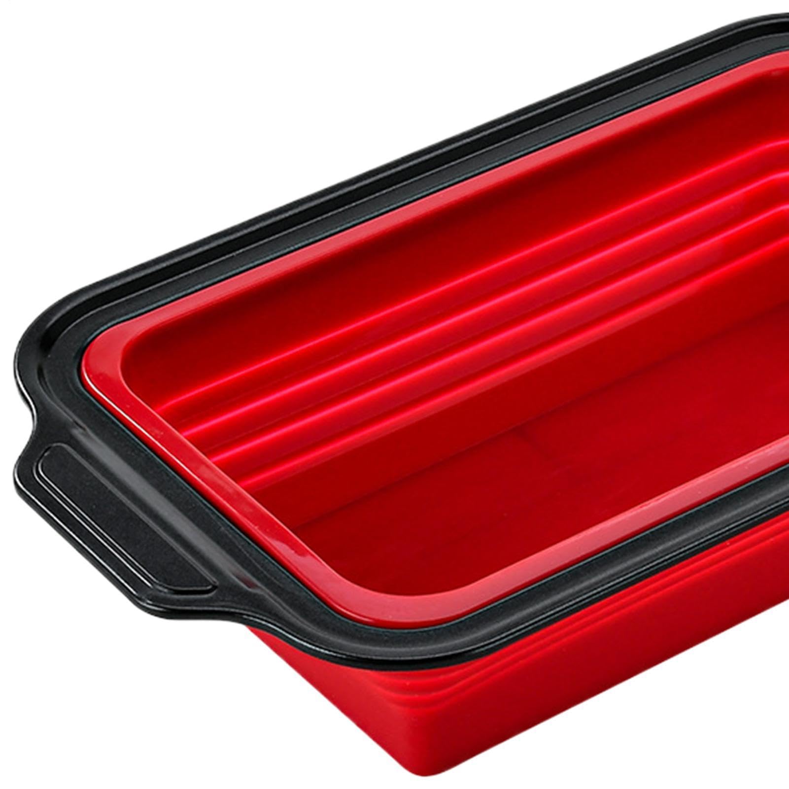 Forma do pieczenia z silikonu Zestaw układany w stosy | Z zestawem rękawic, skrobaczki i pędzelka Układany zestaw do muffinów, chleba, ciasteczek, babeczek, jajek, pączków, boczku,