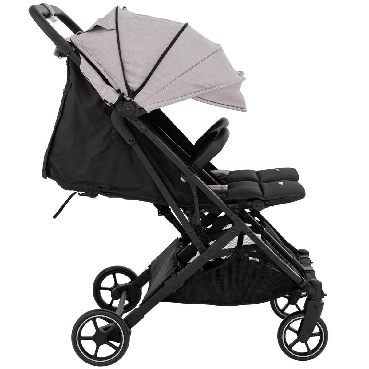 ACTIVE TWIN Poussette jumeaux ou enfants rapprochés largeur 74 cm Gris