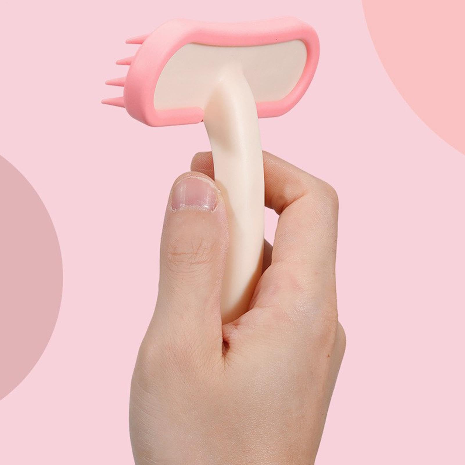 Peigne de lapin - 13,8 cm - Brosse de massage en silicone - Outil de nettoyage doux en ABS pour lapins, chats, chiots, épilation douce, toilettage du pelage, bain, massage, accessoires pour usage