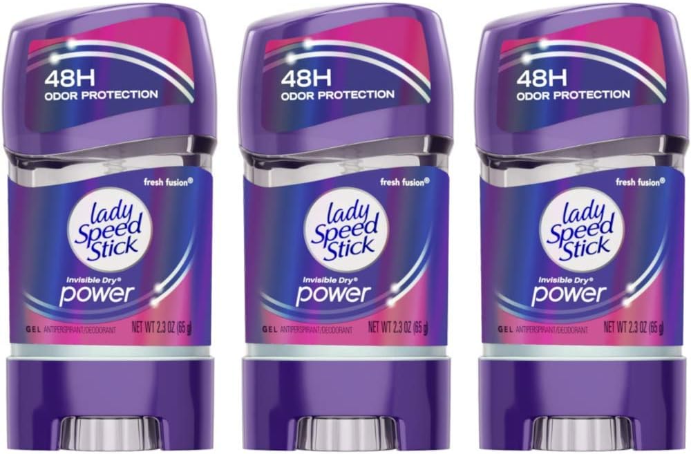 48HR Antiperspirant Deodorant Gel Fresh Fusion 2.30 oz (Pack of 3)