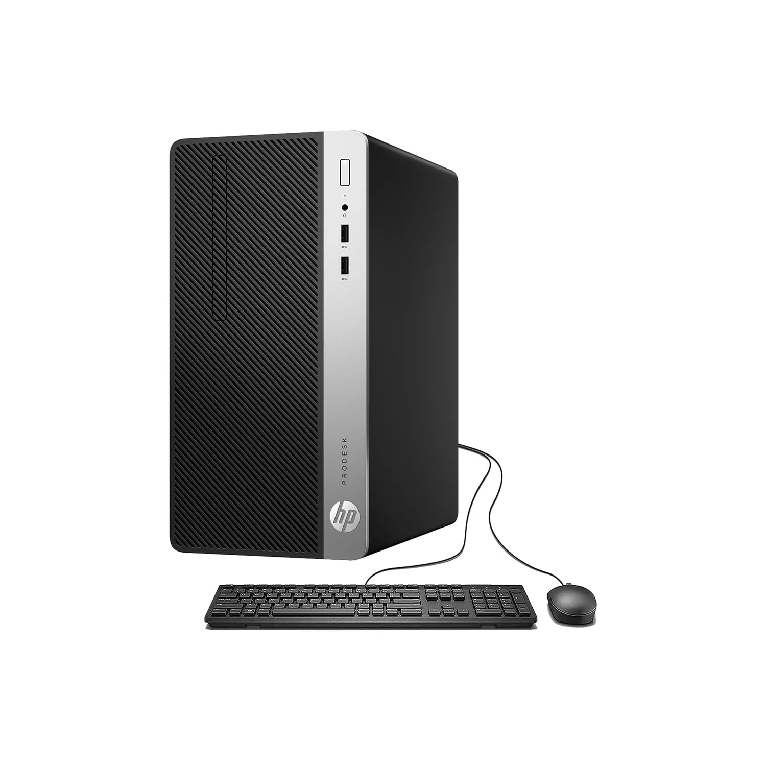 HP ProDesk 400 G4 Mini Tower Ordenador de sobremesa, procesador Intel Core i5-7500T, 8 GB de RAM, SSD de 256 GB, WiFi, Bluetooth, Teclado QWERTY Estadounidense, Windows 11 Pro (reacondicionado)