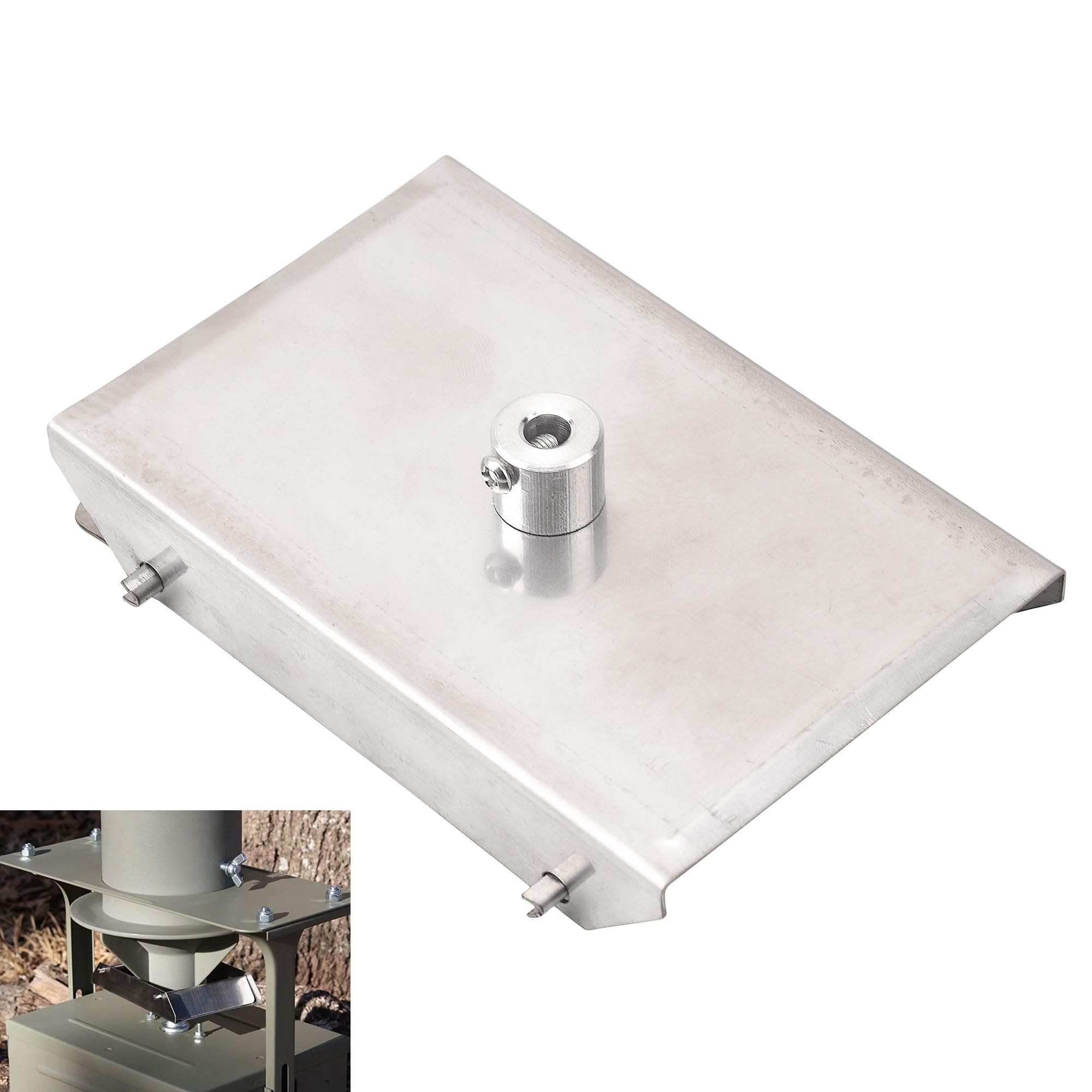 12-Volt Spinner Plate for Deer Feeders - Fits a 1/4