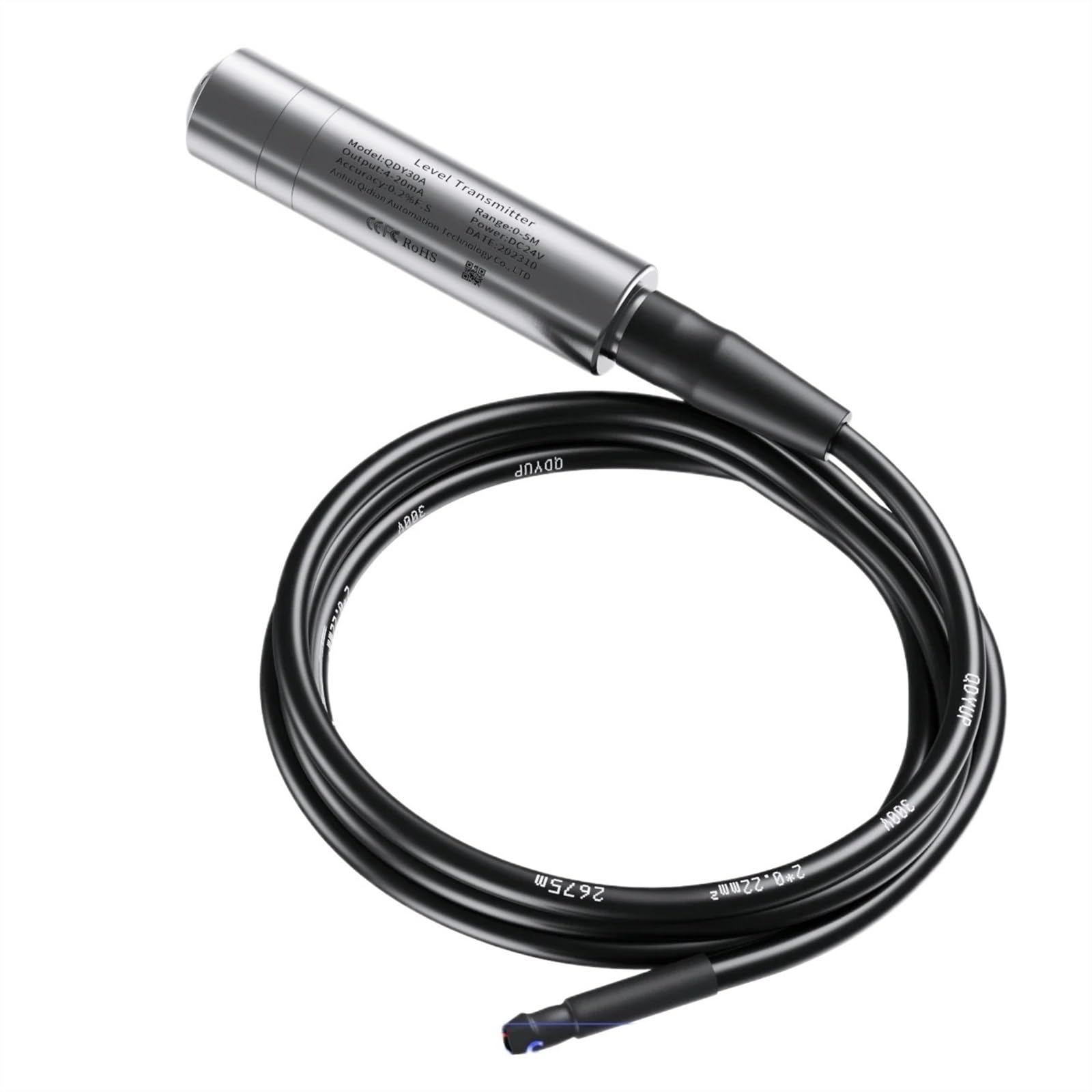 Transmetteur de niveau de liquide submersible RS485 sonde puits 10m