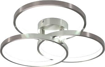 HomeLava LED Ceiling Light, 22W 6000k Cool White Flush Mount Modern LED Ceiling Light Fixtures, Round Design LED Lights for Bedroom Dining Room Kitchen Bathroom