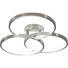 HomeLava LED Ceiling Light, 22W 6000k Cool White Flush Mount Modern LED Ceiling Light Fixtures, Round Design LED Lights for Bedroom Dining Room Kitchen Bathroom