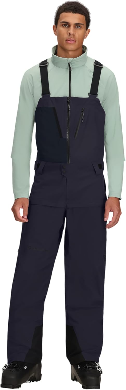 Obermeyer Mens Steibis Shell Ski Bib Pants, 30K mm Waterproof Breathable Stretch with 3 Layer Protection