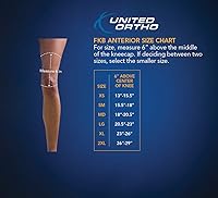 Vista 5 de United Ortho 300541-03 Rodillera Funcional ACL para Apoyo de Rodilla, Pierna Derecha, Tamaño Pequeño