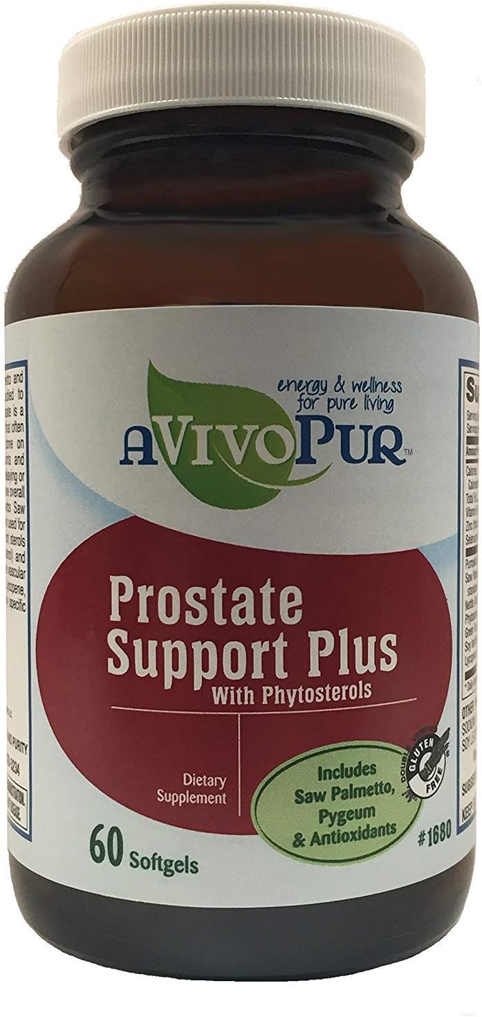 aVivoPur® Purely Holistic Prostate Support Plus with Saw Palmetto, Pygeum, Pumpkin Seed, and Other Reliable Ingredients Designed for Purity and Potency