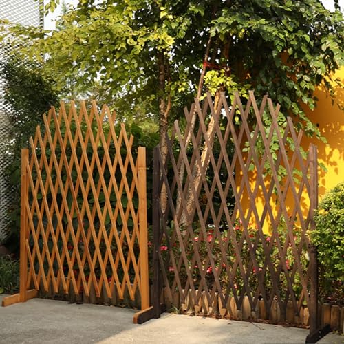 Clôture en bois rétractable et barrière de circulation extensible autonome