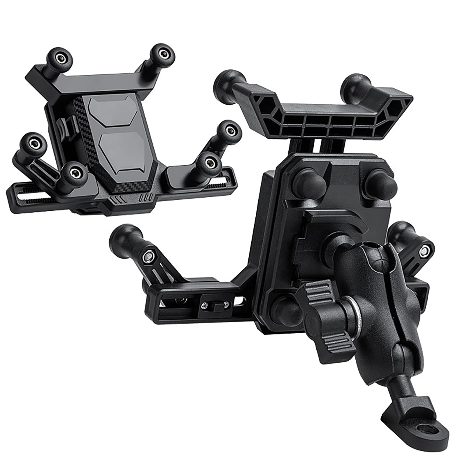 LSDIJASNDZX Anti Vibration Motorcycle Phone Mount for Benelli Tornado 402, 360° Rotating Motorbike Phone Holder, Handlebar Mobile Phone Mount,B/Rearview mirror