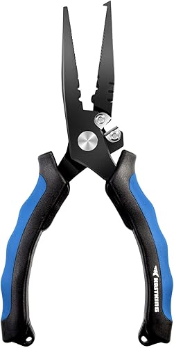 Vista 17 de KastKing Intimidator Fishing Pliers, Corrosion Resistant Polymer Coated Fishing Tools, Tungsten Carbide Cutters, Saltwater Resistant Fishing Gear D