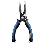 KastKing Intimidator Fishing Pliers, 7 inch Split Ring Nose with Braid Cutters - Heavy Duty