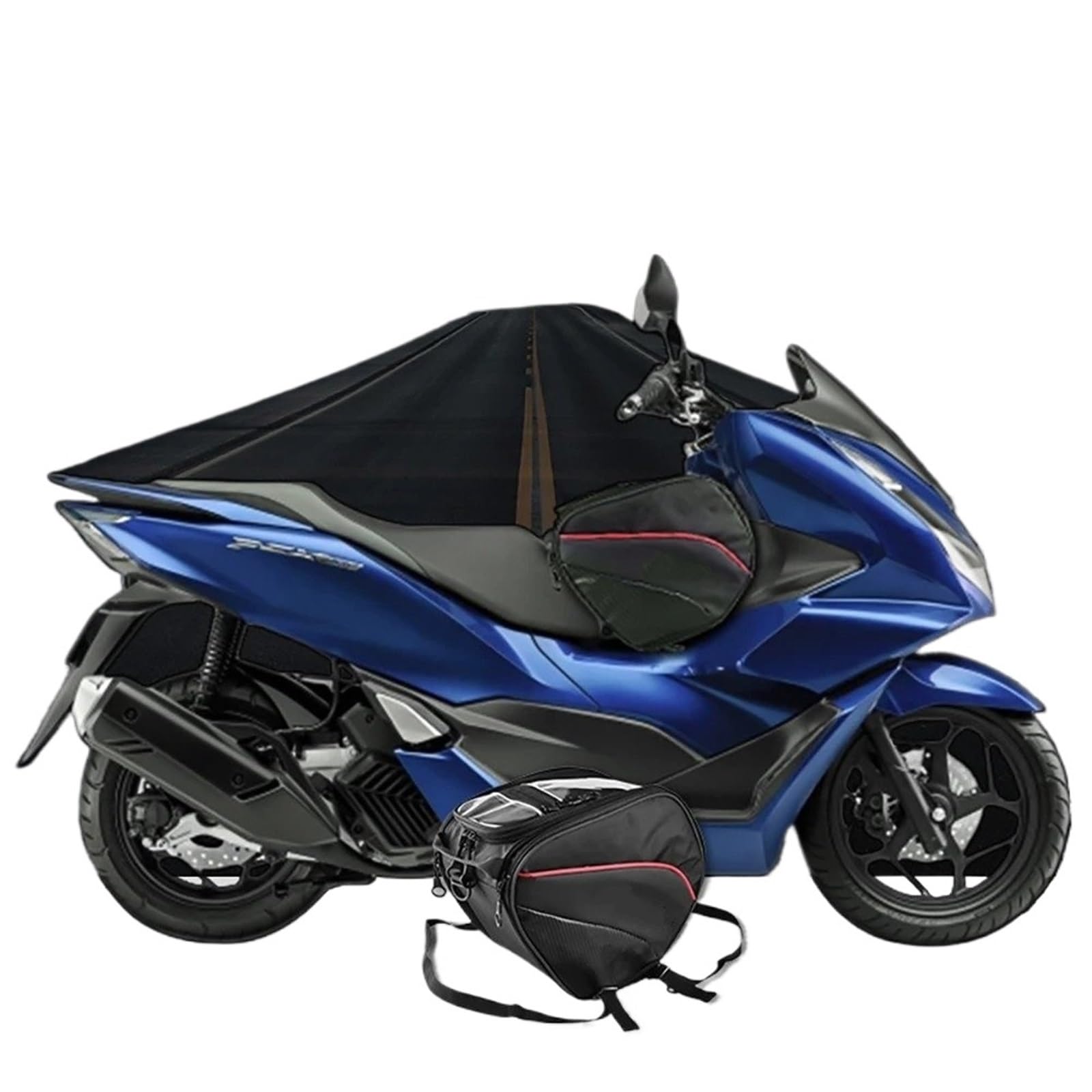 Moto Borsa Telaio Per NMAX 125 155 160 Per TMAX 500 560 Per XMAX 250 300 400 Borsa Serbatoio Carburante Tunnel Per Scooter 25 Litri Attrezzi Viaggio Bagagli(Black)