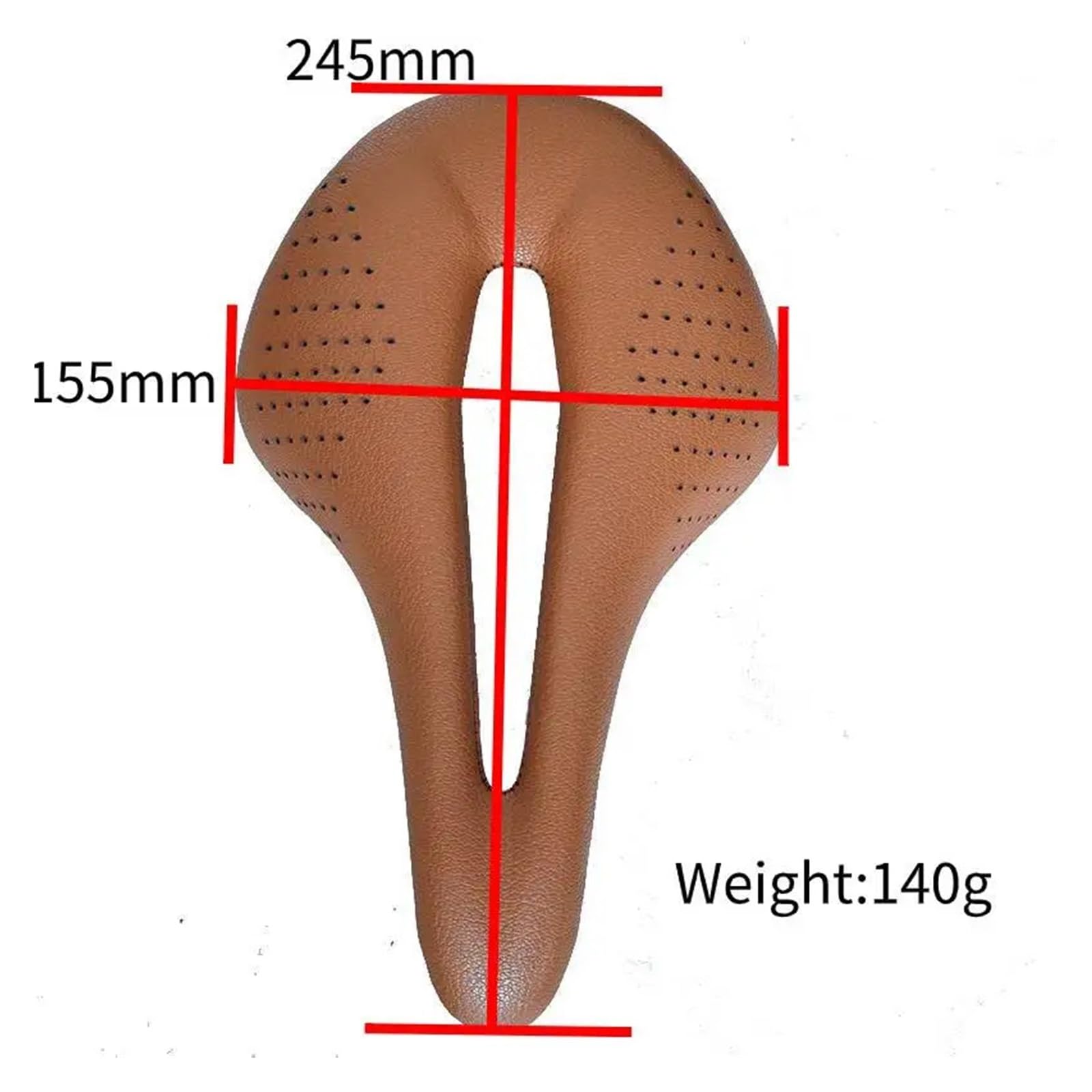 Generico Ispessimento della sella for bicicletta ultraleggero 245x155mm for parti di ciclismo for bici da strada