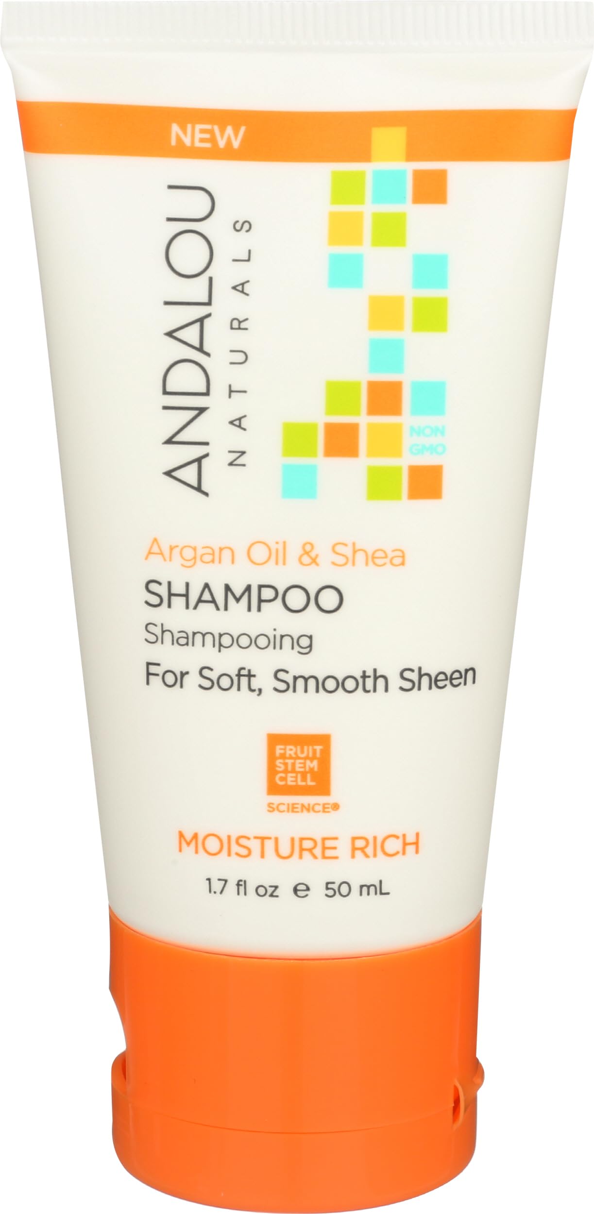 Andalou Naturals Huile d'argan et Karité Moisture Rich Shampoo, 50 ml