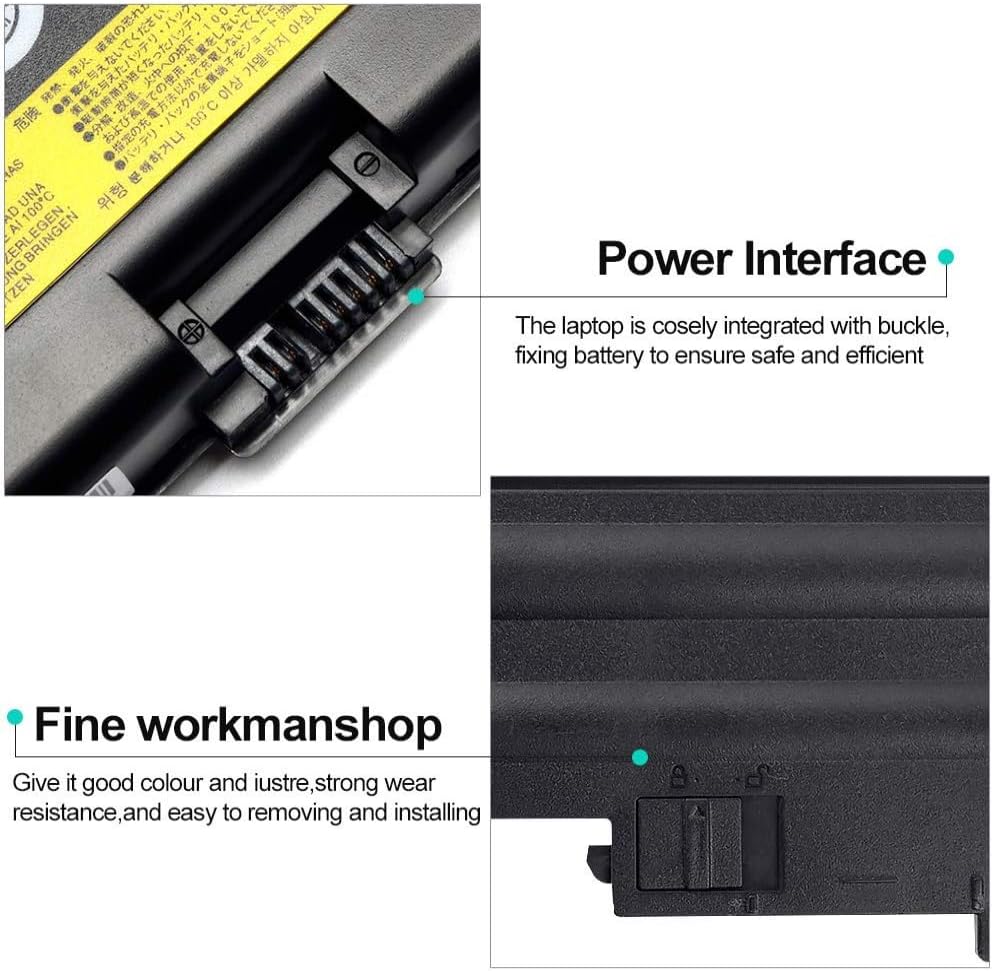 LQM® 10.8V 7800mAh New 40Y6797 Laptop Battery for Lenovo IBM ThinkPad T60 R60 R500 W500 T500 SL300 SL400 SL500 40Y6795 42T4619 42T4620 92P1133