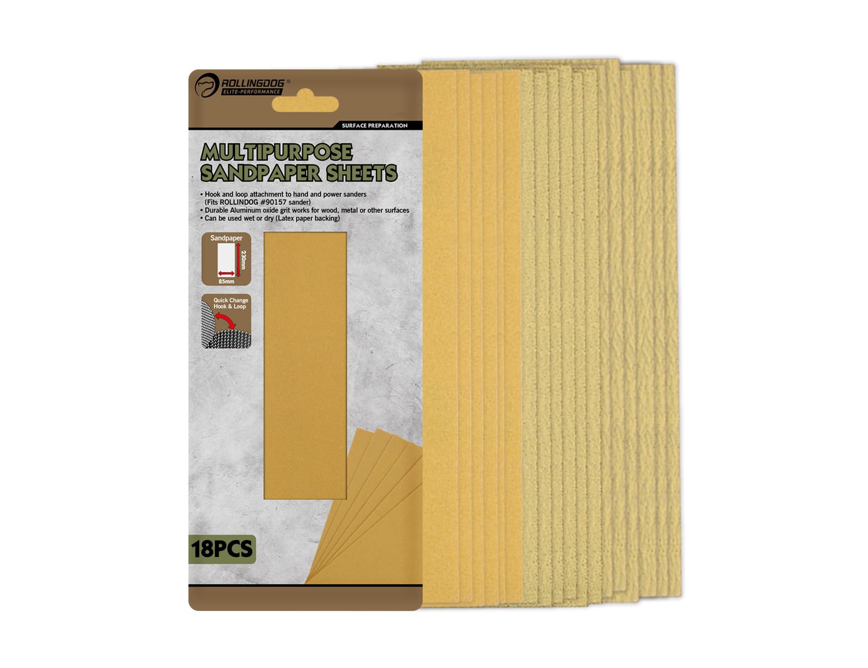 ROLLINGDOG Sander Paper Sheets
