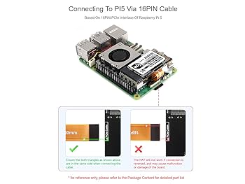 Amazon.com: waveshare PCIe to M.2 Adapter (E with Cooling