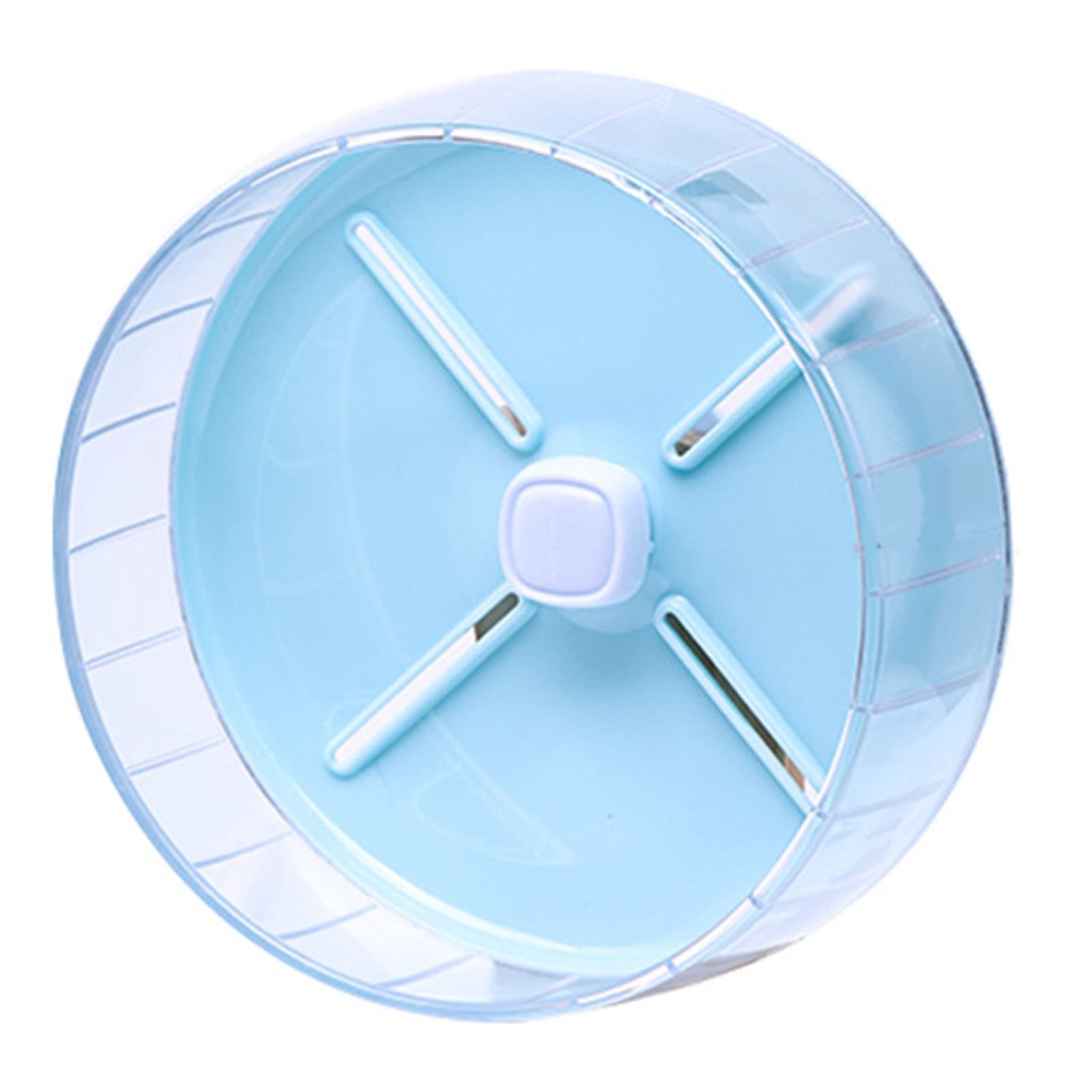 BEIJIALY Rueda Silenciosa de Madera para Hámster, Accesorios para Ruedas de Ejercicio para Animales Pequeños, Rueda para Correr para Ejercicios de Hámster, Rueda Silenciosa para(20cm / 7.9in-Azul)