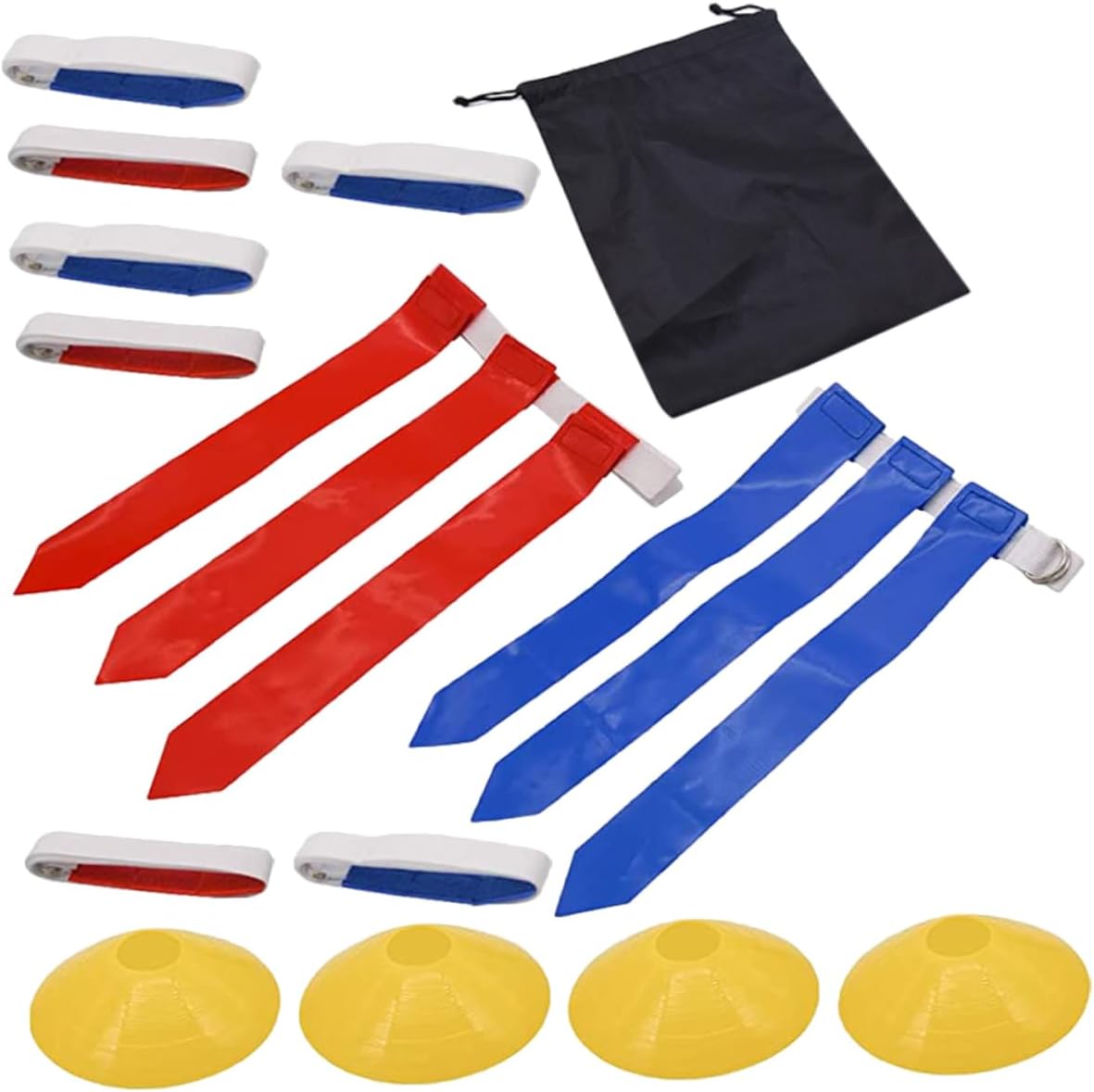 1set Rugby Waist Flags Belts Belts Flags for Outdoor Football Games Youth Gatherings and Fun Activities