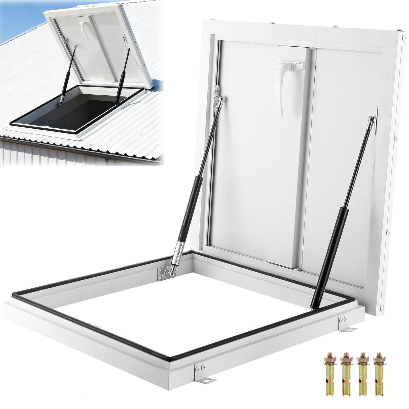 Puerta de escape hidráulica de 60x60 cm resistente a la intemperie exterior