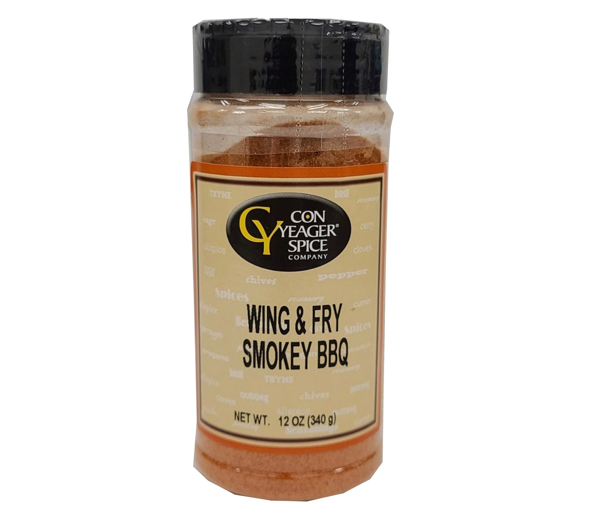 Con Yeager Spices Wing & Fry Smokey BBQ 12oz Bottle #30985