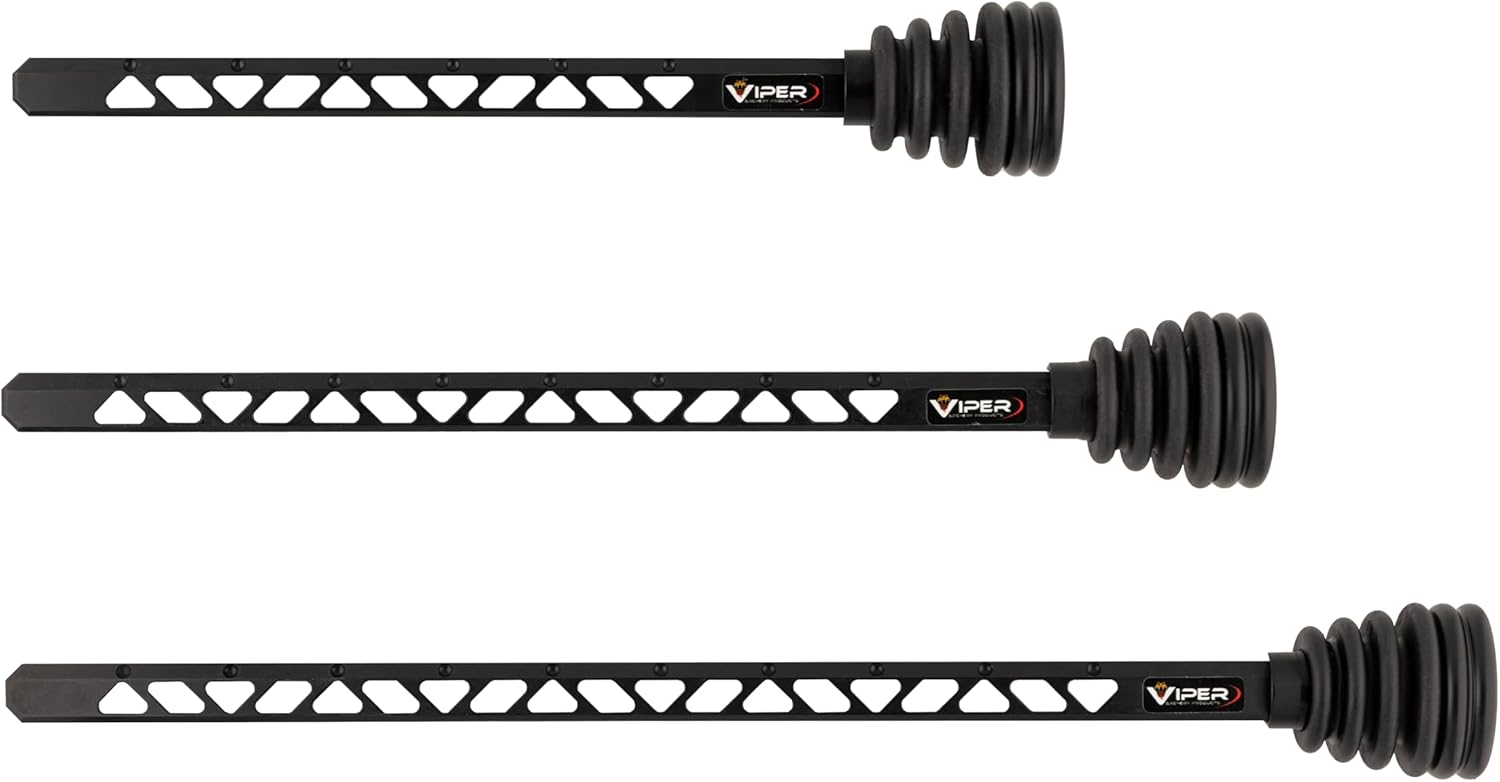 Viper Archery - Dovetail Riser Stabilizer for Compound Bows - Fits Directly into Bow Riser. Adjustable Length, Includes Lock Knob, Dampener & Weights Archery Stabilizer Made in USA