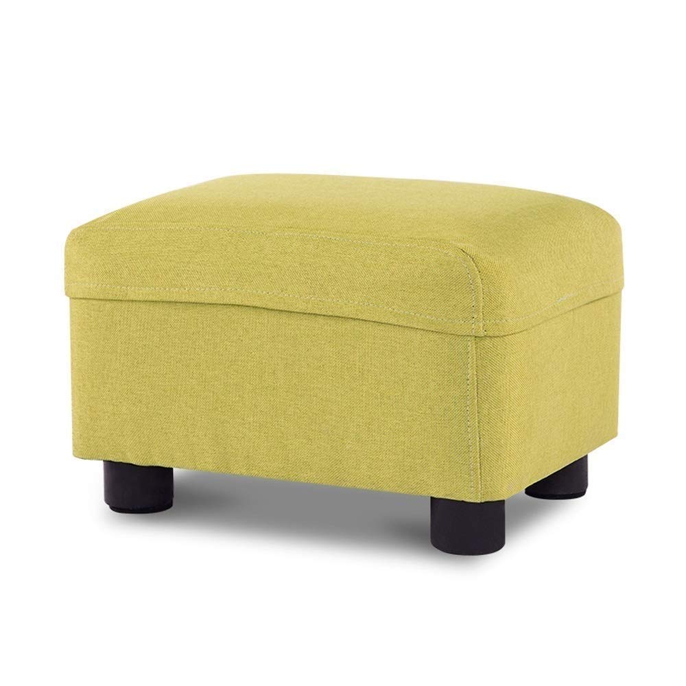 Repose-pieds en bois vert pour un salon chaleureux et modulable