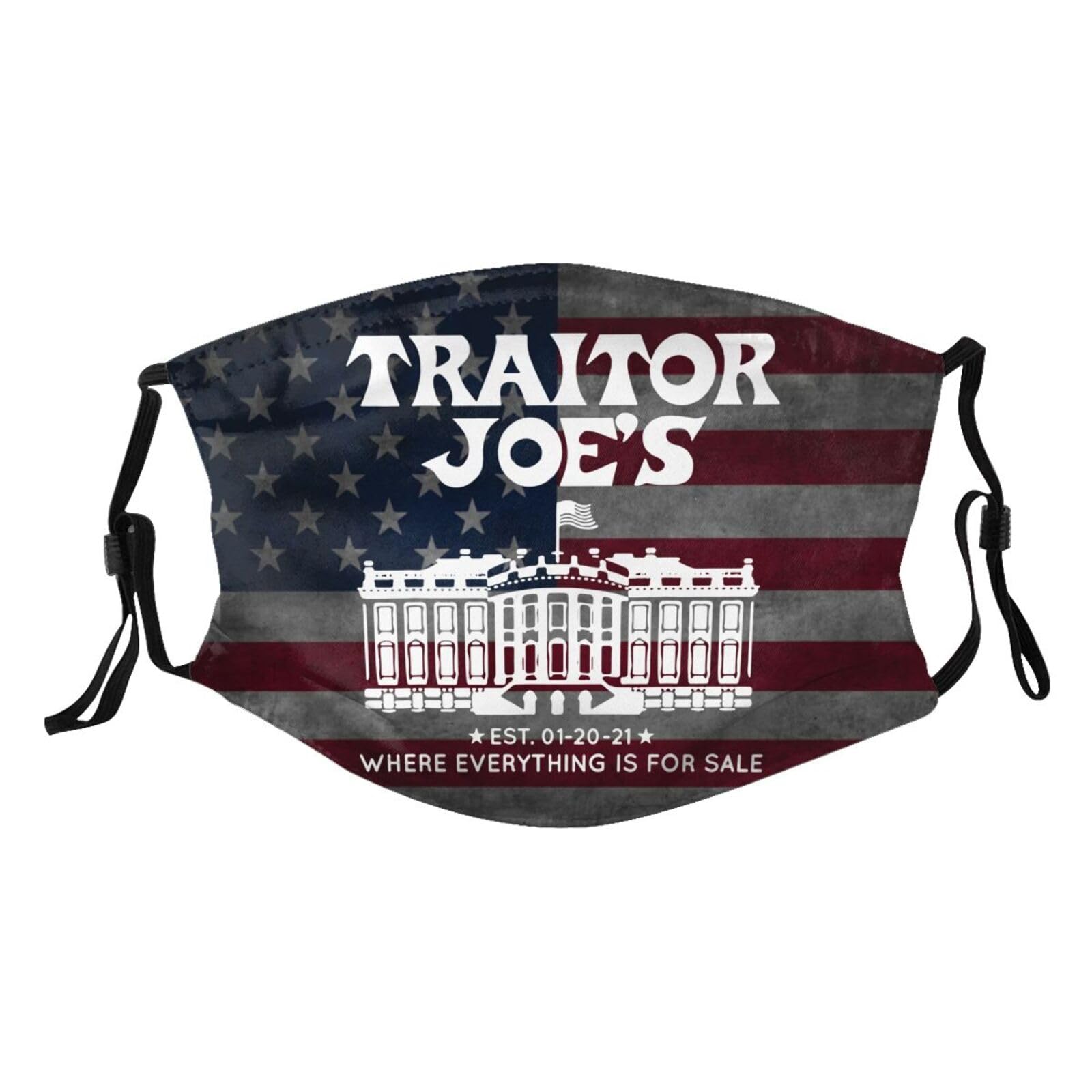 Traitor Joe's Adult Dust Mask Adjustable Dust Face with 2 Filter4886