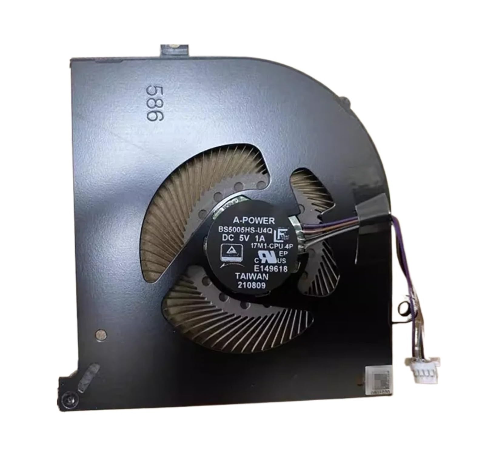 Ventilador de CPU para MSI GS76 y Creator 17 con conector DC5V y modelo BS5005HS-U4Q 4