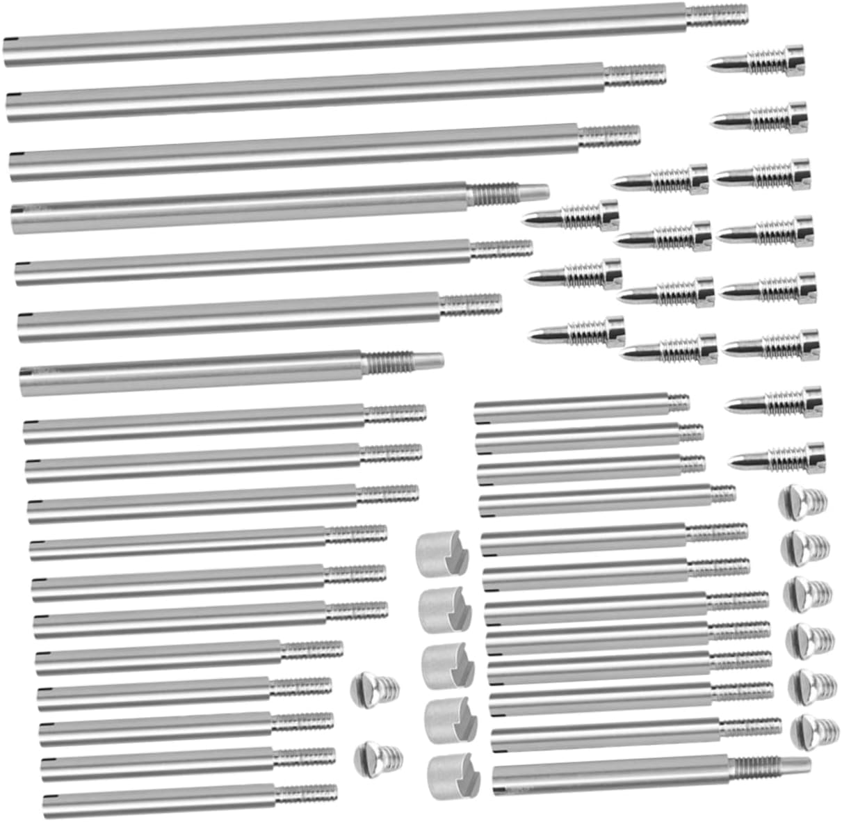 Abaodam 3sets Bassoon Repair Parts Kit Rollers Screws and Pads Wind Instrument Maintenance Tool for Bassoon Clarinet Flute and Saxophone Repairs