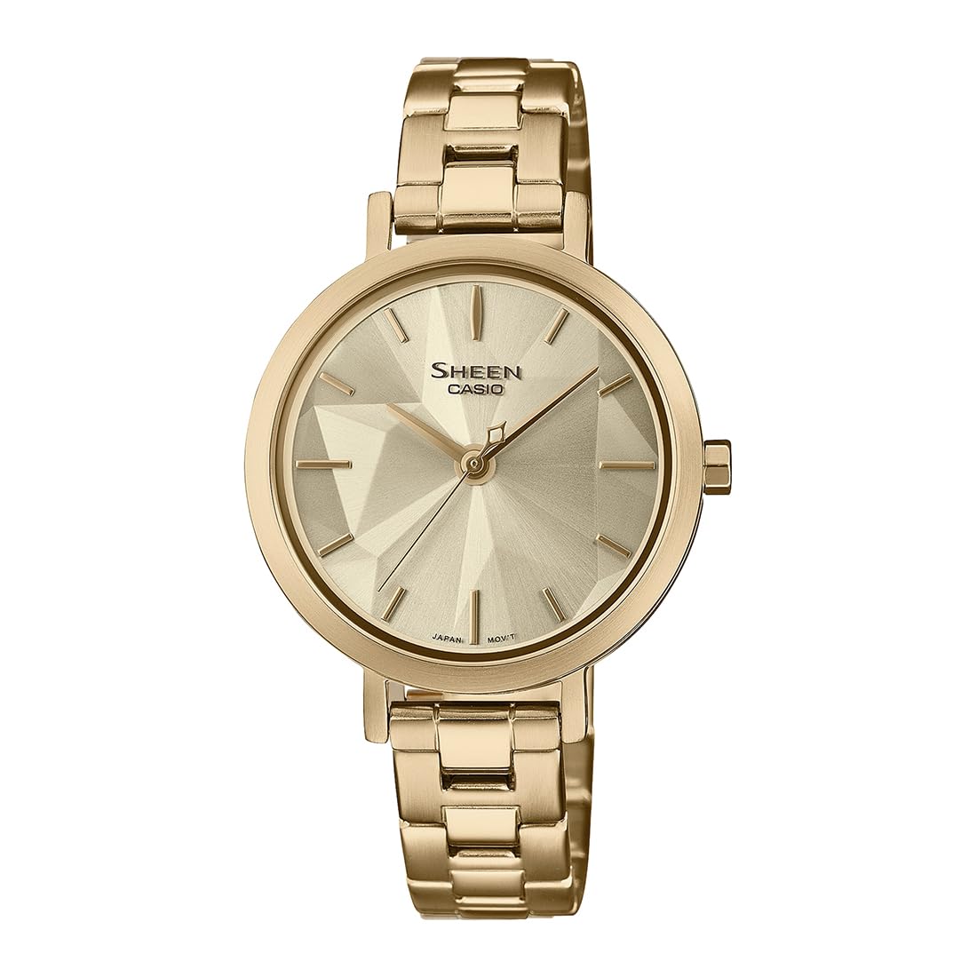 Casio Stainless Steel Analog Gold Dial Women Watch-She-4558G-9Audf, Gold Band (B0C8TZW9L7) Amazon Price History, Amazon Price Tracker