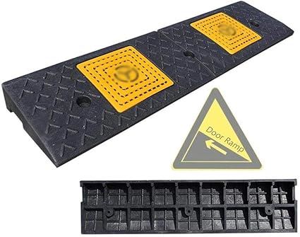 Haohaiyo Bordstein Rampe - Gummirampe Für Auto & Rollstuhl