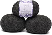 Vista 18 de Pullu - Juego de 3 madejas de hilo de lana de alpaca bebé y merino (150 gramos) de peso worsted - Procedencia directa de Perú - Celestialmente suave