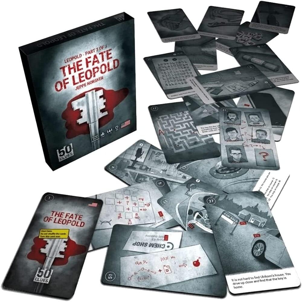 Black Rock 50 Clues | 50 Clues - Part 3: The Fate of Leopold | Puzzle Escape Game | Ages 16+ | 1-5 Players | 90 Minutes Playing Time