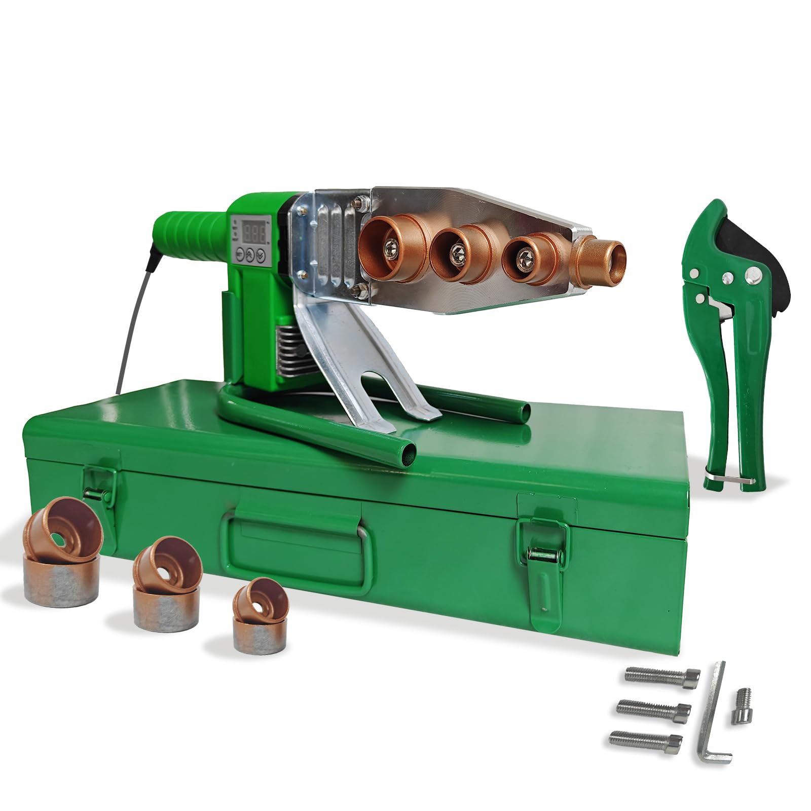 Plastic Water Pipe Welder for PP, PP-R, PE, PP-C - Poly Pipe Fusion Machine - PVC Pipe Heater - 110V Pipe Welding Equipment