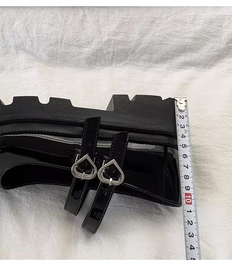 Women's Fashionable Solid Color Mary Jane Shoes, Elegant Black Round Toe Mary Jane for Daily Wear, Female All-Match Trend Fashion Shoes for Daily Wear4