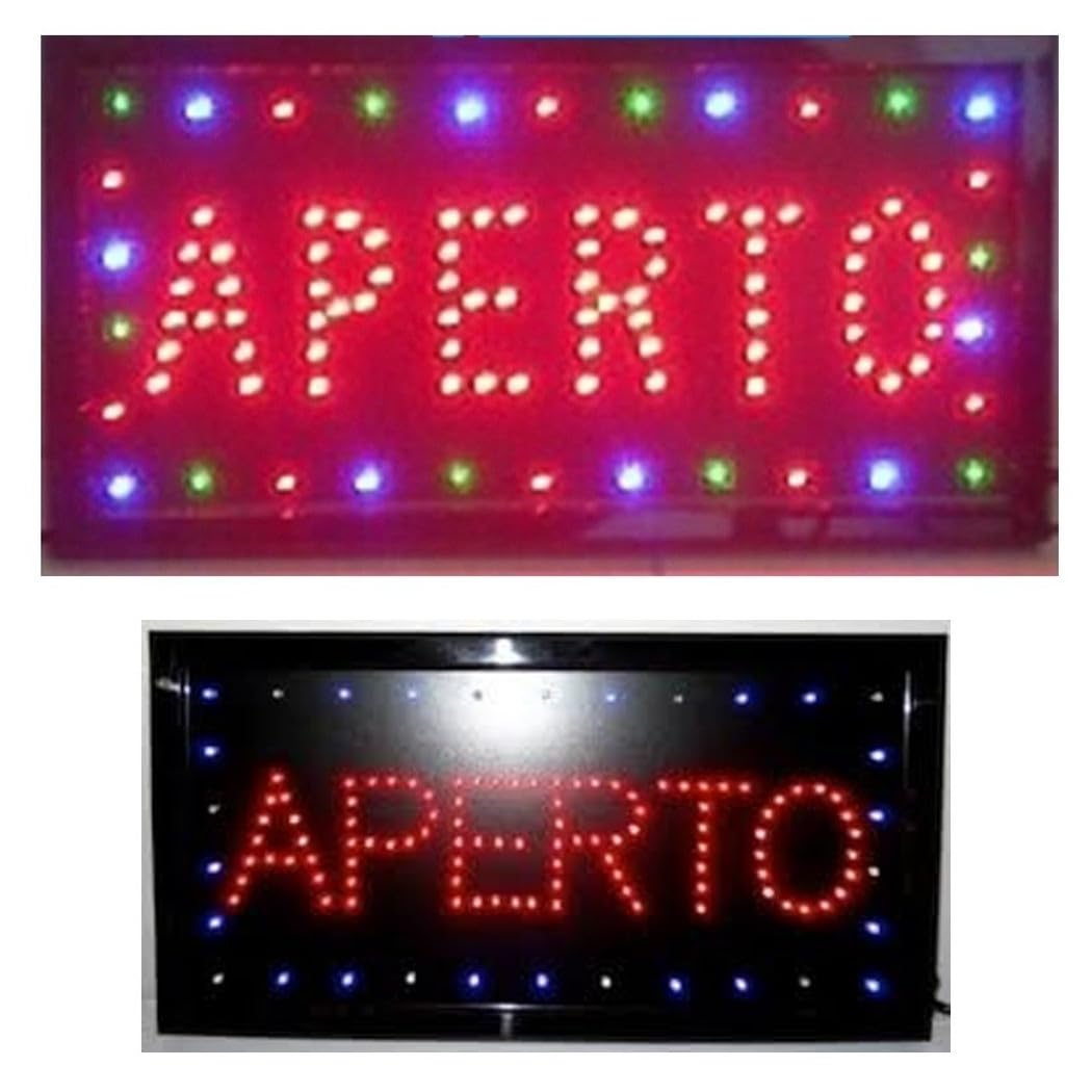 TrAdE Shop Traesio INSEGNA Luminosa INSEGNE Luminose A LED con Scritta Aperto