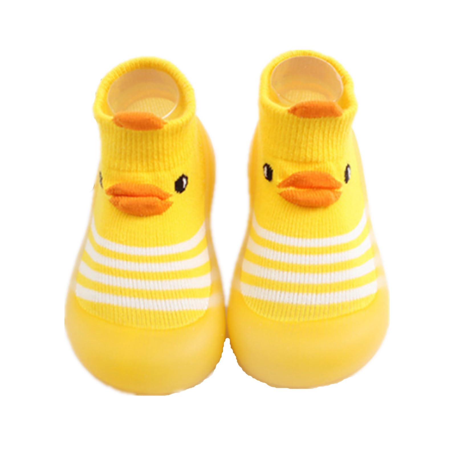 Baby Shoes Boys Girls First Walking Shoes Non Slip Soft Sole Sneakers Toddler Infant Sock Shoes Yellow
