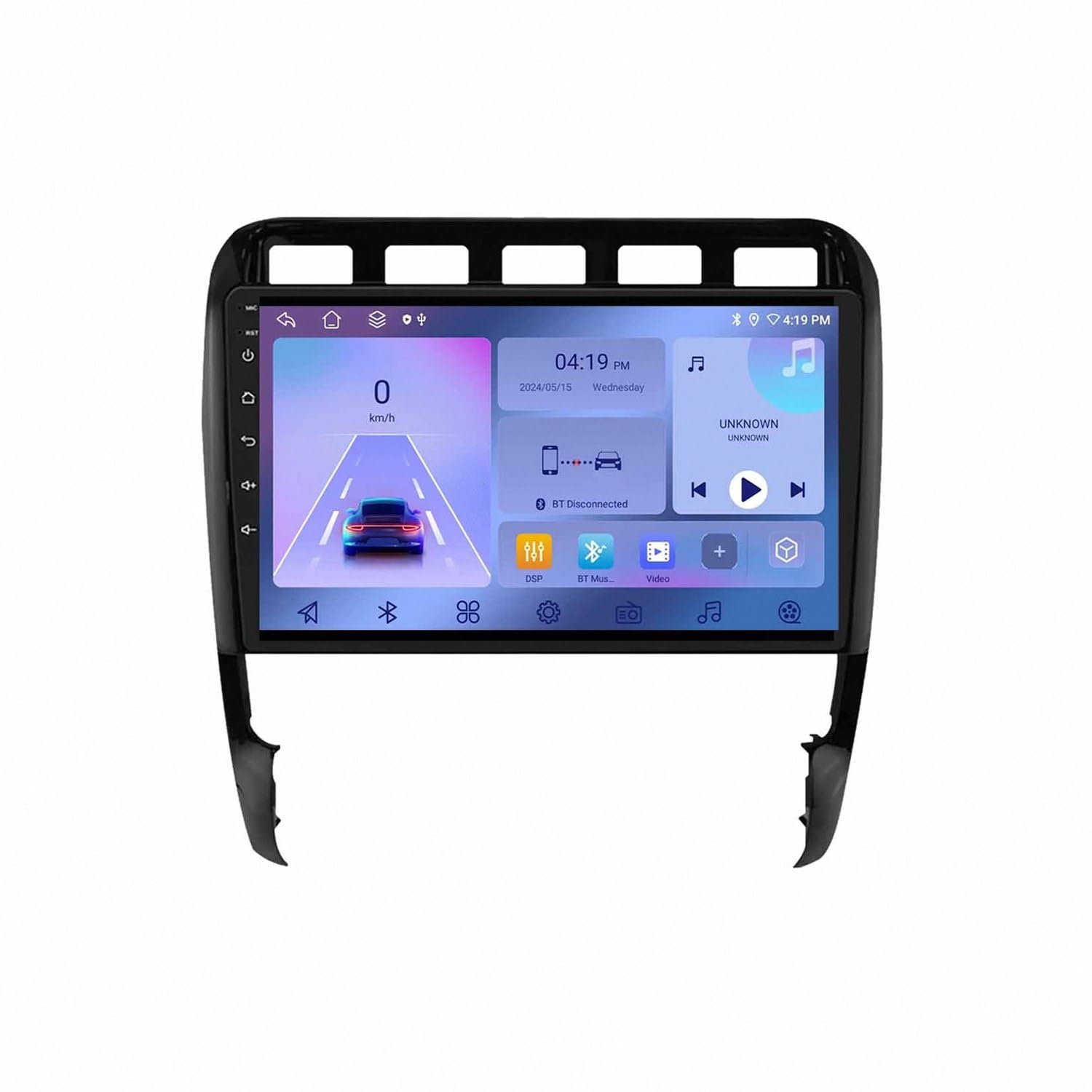 Bezprzewodowy Ekran Apple Carplay Android Auto dla Porsche Cayenne I 1 9PA 2002-2010 Przenośny Ekran Dotykowy Apple Carplay, Nawigacja Gps/Sterowanie, 4 Rdzeń 4G+64G