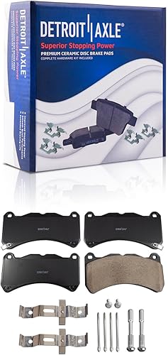 Miniatura 35 de Detroit Axle - Kit de frenos para Ford Transit Connect 2018-2023, rotores de freno de disco Pastillas de freno de cerámica con reemplazo de