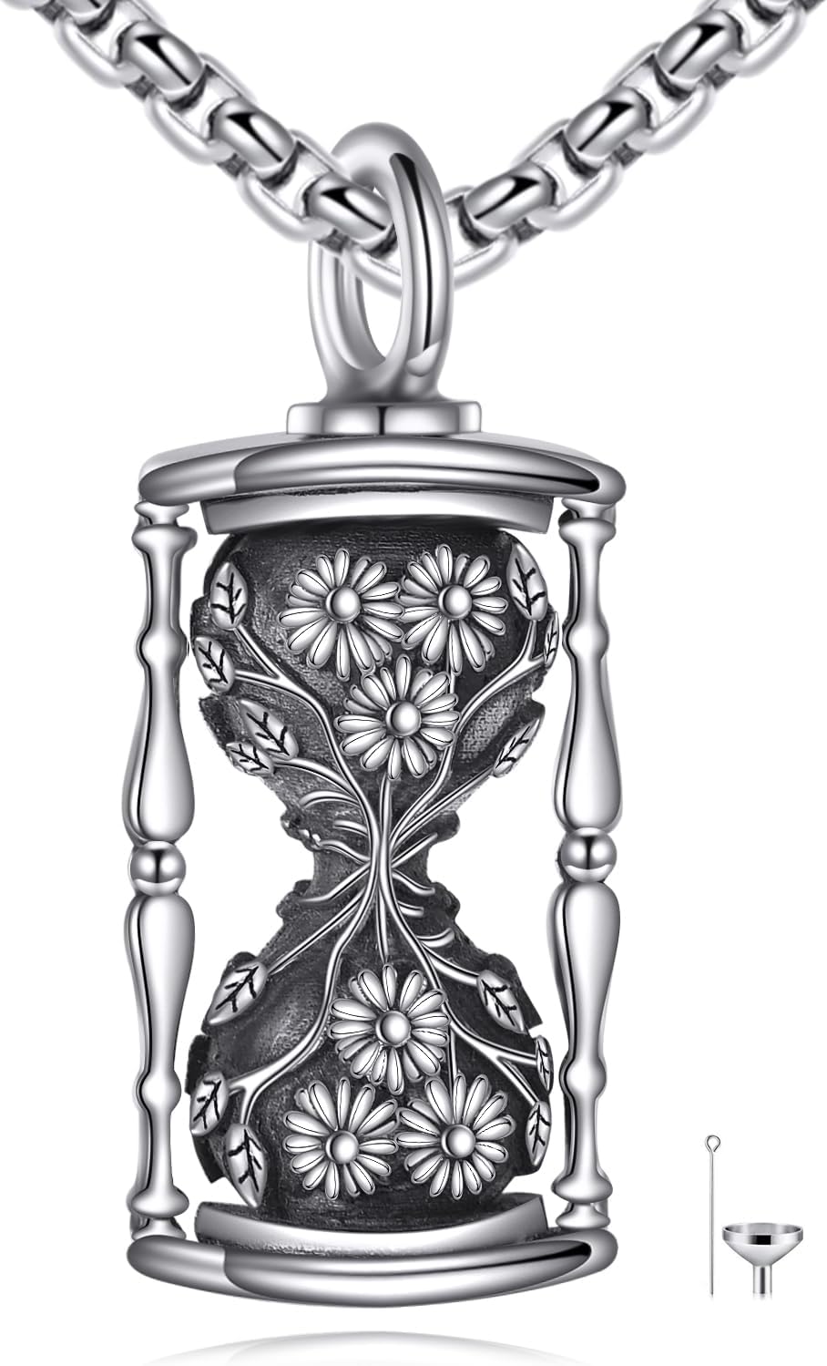 Cremation Urn Necklaces for Ashes Sterling Silver Cremation Jewelry for Ashes Holder Memorial Gifts for Women Men