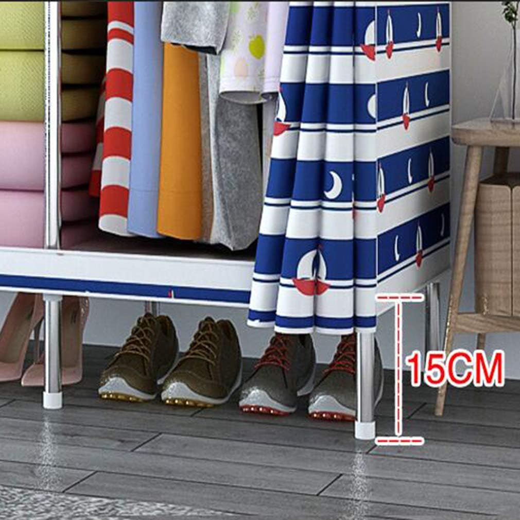 Cloth Wardrobe Clothes Closet, Portable Closet Wardrobe Storage Closet Standing Closet Fabric Cabinet Portable Wardrobe,D_88x45x168cm