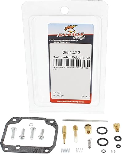 Miniatura 3 de All Balls Racing 26-1423 - Kit de reconstrucción de carburador compatible conrepuesto para Suzuki LT-F 160 Quad Runner 1991-2001