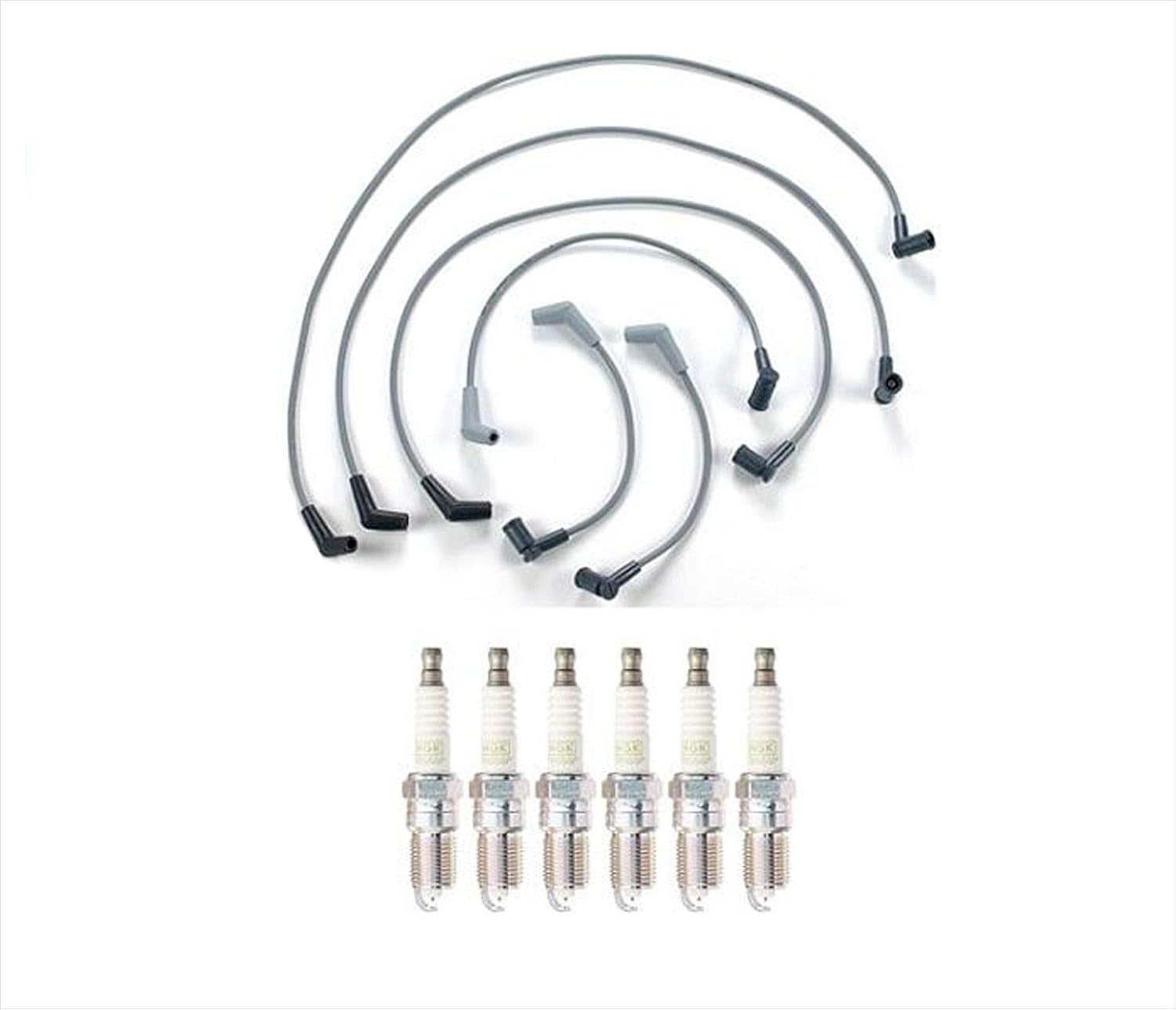 Ignition Spark Plug Wire Set With NGK Plugs Replacement