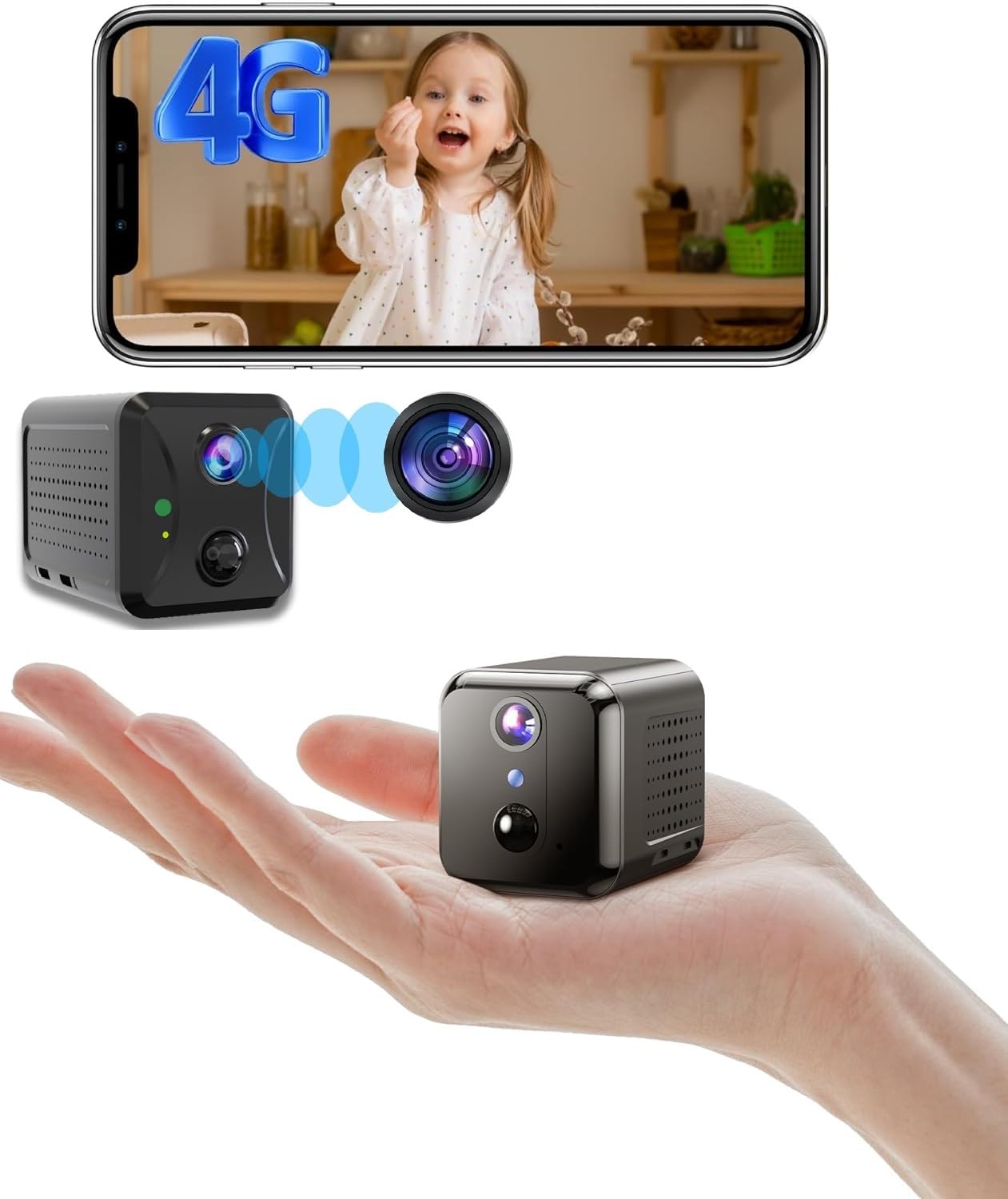 Amazon.com : 4G LTE Cellular Security Camera, 2K Portable Indoor