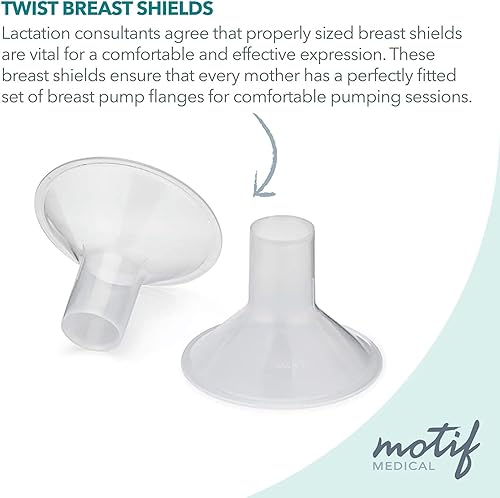 Miniatura 5 de Motif Medical, Protectores de pecho Twist Lactation, compatibles con extractor de leche Motif Twist, maternidad, accesorios de extracción de senos,