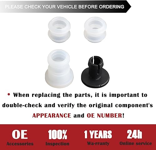 Miniatura 4 de TQPONLY 14057 Kit de bujes de cable de cambio  Compatible con Buick Chevrolet Ford GMC Lincoln Oldsmobile Pontiac Saab  Kit de reparación de bujes